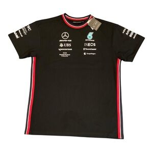 Mercedes AMG Petronas Black and Red Men's T Shirt Size XS
